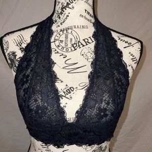 Free People Black Bralette